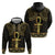 Ancient Egypt Ankh and Eye Of Horus Zip Hoodie Egyptian Hieroglyphs - Wonder Print Shop