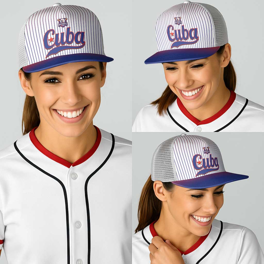 Cuba Baseball Baseball Net Cap 2026 Go Champions White Version - Wonder Print Shop