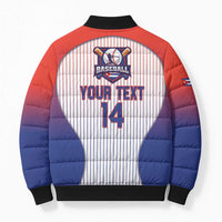 Cuba Baseball Custom Bomber Puffer Jacket 2026 Go Champions White Version - Wonder Print Shop