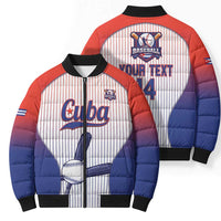 Cuba Baseball Custom Bomber Puffer Jacket 2026 Go Champions White Version - Wonder Print Shop