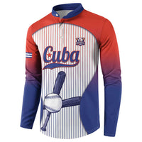 Cuba Baseball Custom Button Sweatshirt 2026 Go Champions White Version - Wonder Print Shop