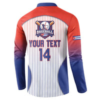 Cuba Baseball Custom Button Sweatshirt 2026 Go Champions White Version - Wonder Print Shop
