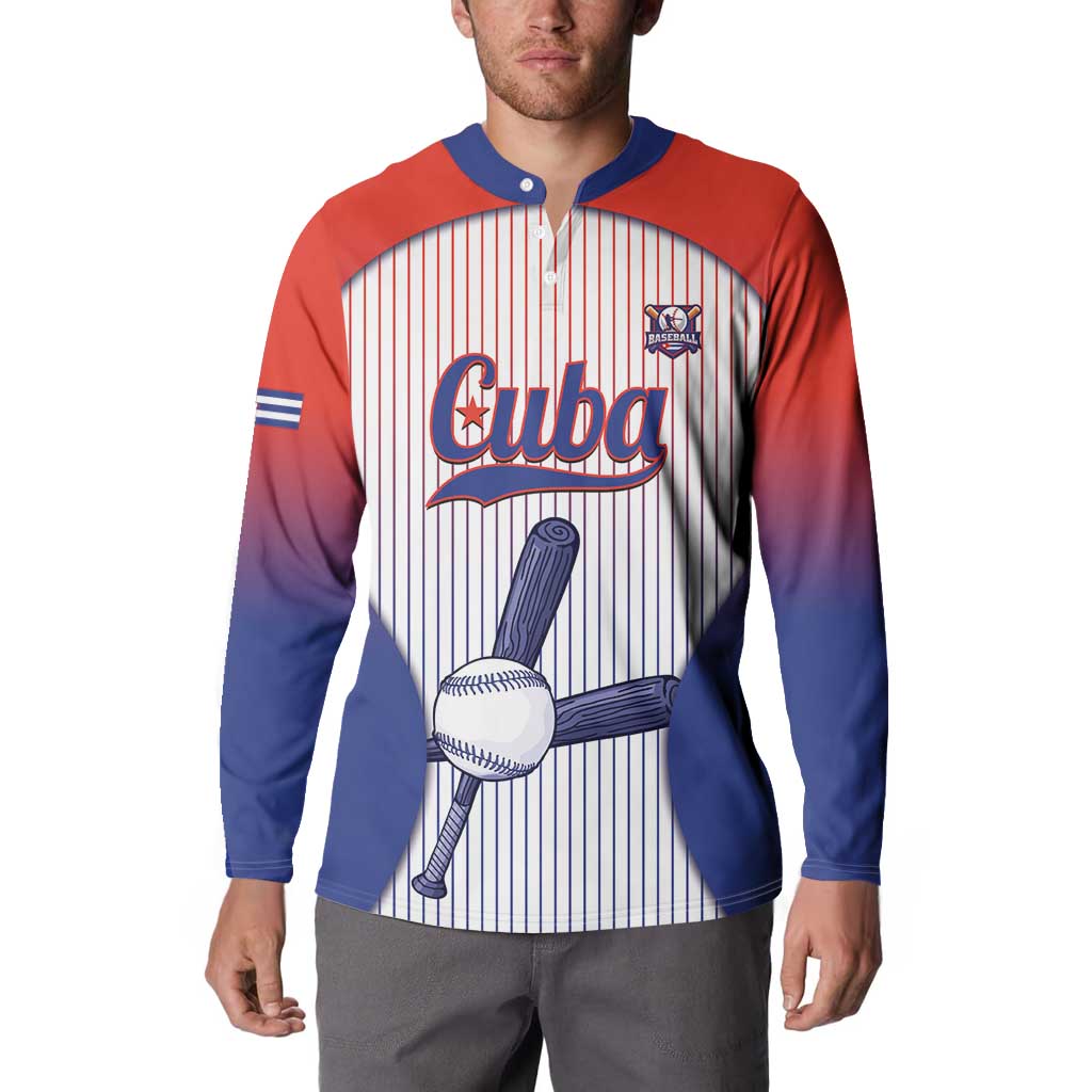 Cuba Baseball Custom Button Sweatshirt 2026 Go Champions White Version - Wonder Print Shop
