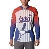 Cuba Baseball Custom Button Sweatshirt 2026 Go Champions White Version - Wonder Print Shop