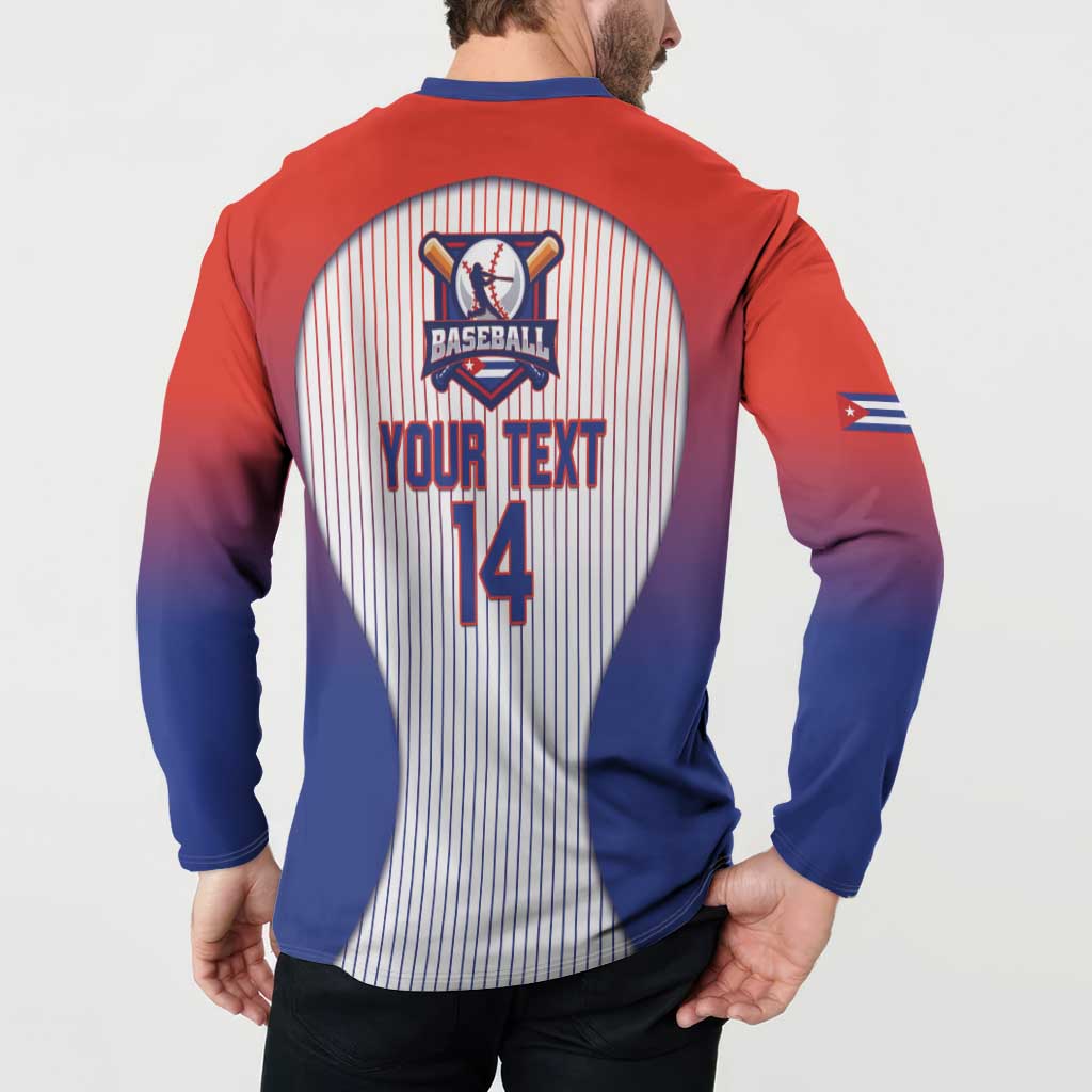 Cuba Baseball Custom Button Sweatshirt 2026 Go Champions White Version - Wonder Print Shop