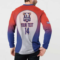 Cuba Baseball Custom Button Sweatshirt 2026 Go Champions White Version - Wonder Print Shop