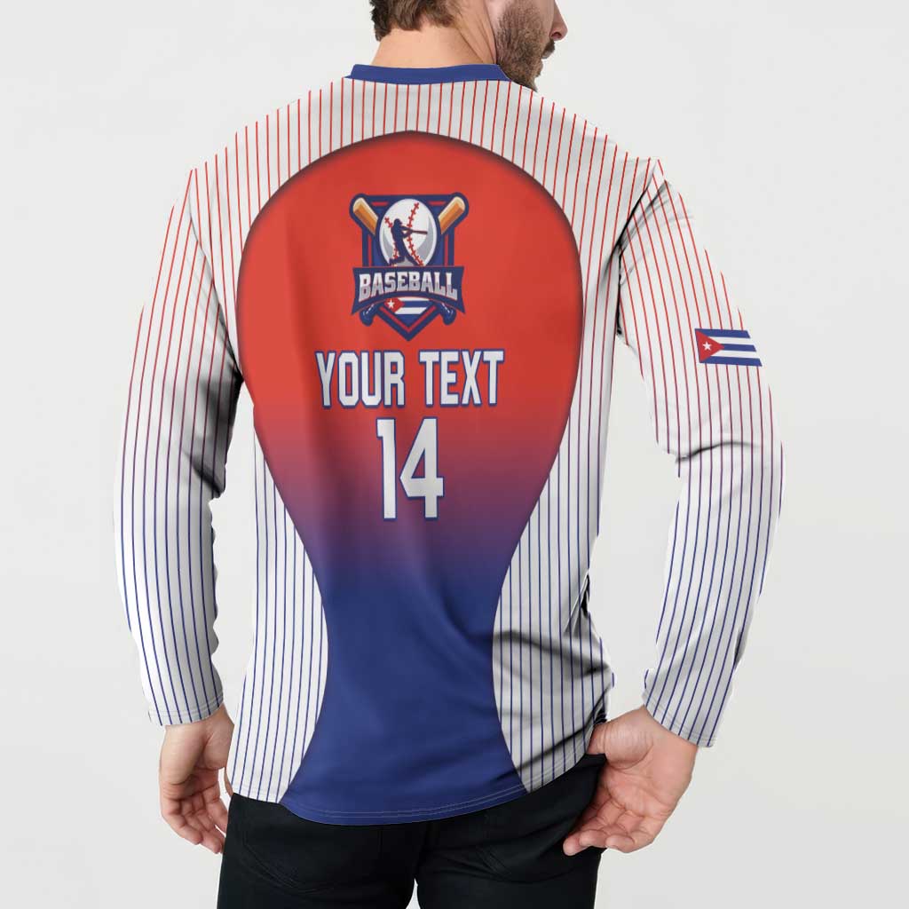 Cuba Baseball Custom Button Sweatshirt 2026 Go Champions Red Version - Wonder Print Shop