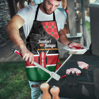 Kenya Jamhuri Day Apron One People One Nation Massai Shuka Pattern - Wonder Print Shop