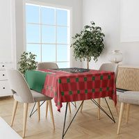 Kenya Jamhuri Day Tablecloth One People One Nation Massai Shuka Pattern - Wonder Print Shop