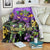 Personalised Mardi Gras Blanket Carnival Mask Happy Fat Tuesday