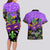 Personalised Mardi Gras Couples Matching Long Sleeve Bodycon Dress and Hawaiian Shirt Carnival Mask Happy Fat Tuesday - Wonder Print Shop