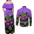 Personalised Mardi Gras Couples Matching Off Shoulder Maxi Dress and Long Sleeve Button Shirt Carnival Mask Happy Fat Tuesday - Wonder Print Shop