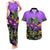 Personalised Mardi Gras Couples Matching Tank Maxi Dress and Hawaiian Shirt Carnival Mask Happy Fat Tuesday - Wonder Print Shop