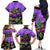 Personalised Mardi Gras Family Matching Off Shoulder Long Sleeve Dress and Hawaiian Shirt Carnival Mask Happy Fat Tuesday - Wonder Print Shop