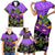 Personalised Mardi Gras Family Matching Short Sleeve Bodycon Dress and Hawaiian Shirt Carnival Mask Happy Fat Tuesday - Wonder Print Shop