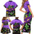 Personalised Mardi Gras Family Matching Short Sleeve Bodycon Dress and Hawaiian Shirt Carnival Mask Happy Fat Tuesday - Wonder Print Shop