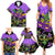 Personalised Mardi Gras Family Matching Summer Maxi Dress and Hawaiian Shirt Carnival Mask Happy Fat Tuesday - Wonder Print Shop