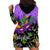 Personalised Mardi Gras Hoodie Dress Carnival Mask Happy Fat Tuesday - Wonder Print Shop