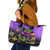 Mardi Gras Leather Tote Bag Carnival Mask Happy Fat Tuesday - Wonder Print Shop