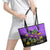 Mardi Gras Leather Tote Bag Carnival Mask Happy Fat Tuesday - Wonder Print Shop