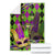 Mardi Gras 2024 Blanket Jester Mask With Beads Colorful Version