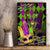 Mardi Gras 2024 Canvas Wall Art Jester Mask With Beads Colorful Version - Wonder Print Shop