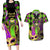 Mardi Gras 2024 Couples Matching Long Sleeve Bodycon Dress and Hawaiian Shirt Jester Mask With Beads Colorful Version - Wonder Print Shop