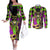 mardi-gras-2024-couples-matching-off-the-shoulder-long-sleeve-dress-and-long-sleeve-button-shirt-jester-mask-with-beads-colorful-version