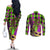 mardi-gras-2024-couples-matching-off-the-shoulder-long-sleeve-dress-and-long-sleeve-button-shirt-jester-mask-with-beads-colorful-version