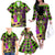 Mardi Gras 2024 Family Matching Off Shoulder Long Sleeve Dress and Hawaiian Shirt Jester Mask With Beads Colorful Version - Wonder Print Shop