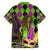 Mardi Gras 2024 Family Matching Off Shoulder Long Sleeve Dress and Hawaiian Shirt Jester Mask With Beads Colorful Version - Wonder Print Shop