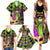 Mardi Gras 2024 Family Matching Summer Maxi Dress and Hawaiian Shirt Jester Mask With Beads Colorful Version - Wonder Print Shop