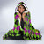 Mardi Gras 2024 Hooded Blanket Jester Mask With Beads Colorful Version