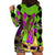 Mardi Gras 2024 Hoodie Dress Jester Mask With Beads Colorful Version - Wonder Print Shop