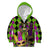 Mardi Gras 2024 Kid Hoodie Jester Mask With Beads Colorful Version - Wonder Print Shop