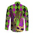 Mardi Gras 2024 Long Sleeve Button Shirt Jester Mask With Beads Colorful Version - Wonder Print Shop