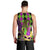 Mardi Gras 2024 Men Tank Top Jester Mask With Beads Colorful Version - Wonder Print Shop