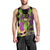 Mardi Gras 2024 Men Tank Top Jester Mask With Beads Colorful Version - Wonder Print Shop