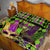 Mardi Gras 2024 Quilt Bed Set Jester Mask With Beads Colorful Version - Wonder Print Shop