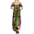 Mardi Gras 2024 Summer Maxi Dress Jester Mask With Beads Colorful Version - Wonder Print Shop