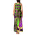 Mardi Gras 2024 Tank Maxi Dress Jester Mask With Beads Colorful Version - Wonder Print Shop