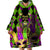 Mardi Gras 2024 Wearable Blanket Hoodie Jester Mask With Beads Colorful Version - Wonder Print Shop