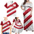 Custom England Rugby Family Matching Off Shoulder Maxi Dress and Hawaiian Shirt 2024 Go Champions Red Rose Sporty Version - Wonder Print Shop