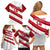 Custom England Rugby Family Matching Off Shoulder Short Dress and Hawaiian Shirt 2024 Go Champions Red Rose Sporty Version - Wonder Print Shop