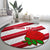 Custom England Rugby Round Carpet 2024 Go Champions Red Rose Sporty Version