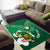 Custom Ireland Rugby Area Rug 2024 Irish Shamrocks With Celtic Pattern - Wonder Print Shop