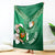 Custom Ireland Rugby Blanket 2024 Irish Shamrocks With Celtic Pattern