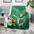 Custom Ireland Rugby Blanket 2024 Irish Shamrocks With Celtic Pattern