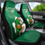 Custom Ireland Rugby Car Seat Cover 2024 Irish Shamrocks With Celtic Pattern - Wonder Print Shop