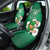 Custom Ireland Rugby Car Seat Cover 2024 Irish Shamrocks With Celtic Pattern - Wonder Print Shop